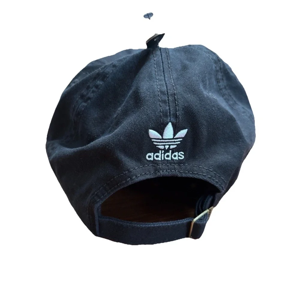 Adidas Originals Strapback Relaxed Adjustable Cap Black Hat OSFA‎ NEW